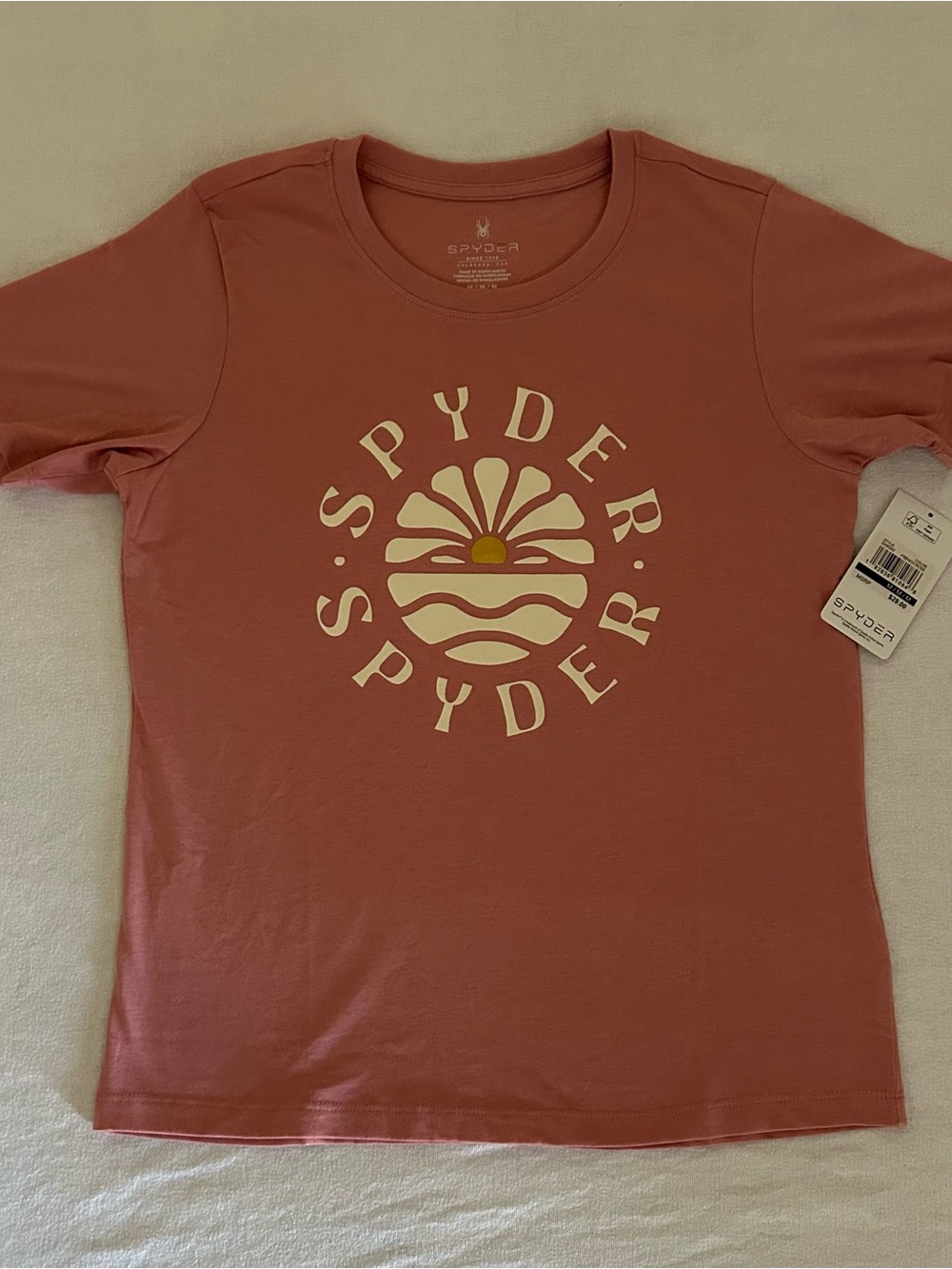 Spyder French Rose Crew Neck Women's T-shirt size Medium